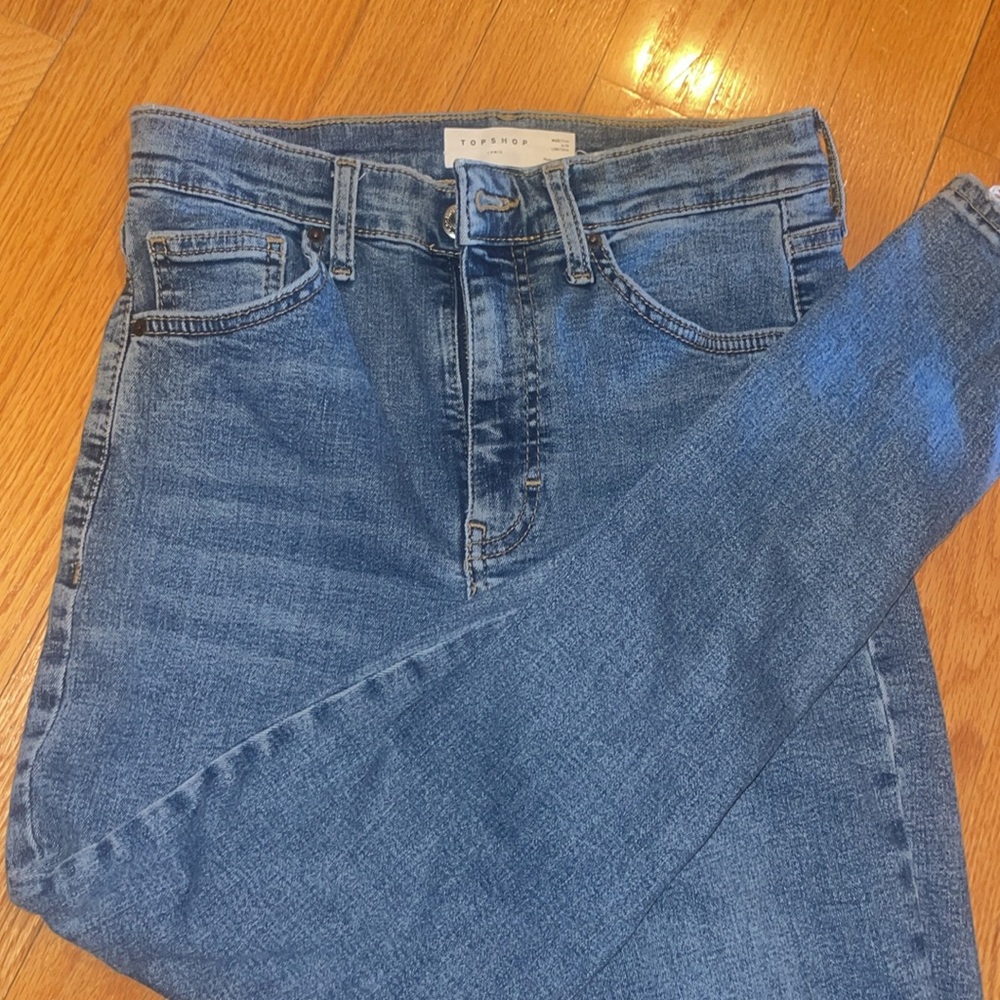 Topshop womens skinny jeans- blue size W 28 L30